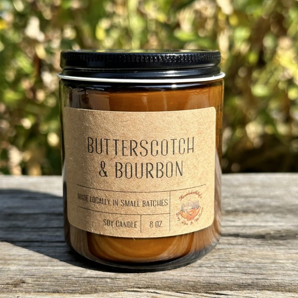 Butterscotch & Bourbon 8 oz Candle