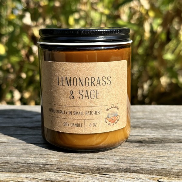 Lemongrass & Sage 8 oz Candle