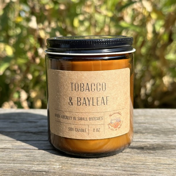 Tobacco & Bay Leaf 8 oz Candle